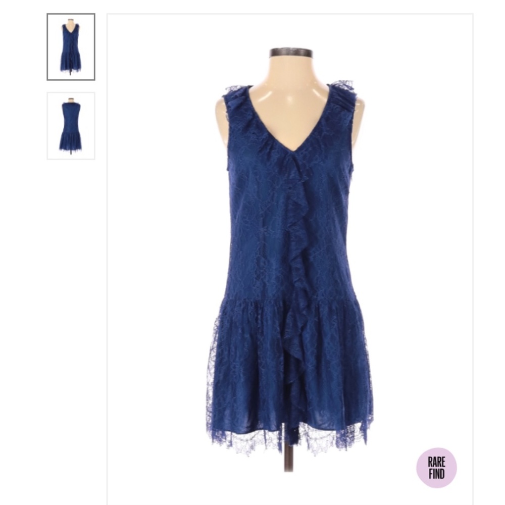 ALI RO BLUE LACE DRESS